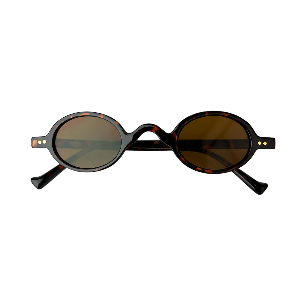 Lentes de sol pequeños animal print cafe