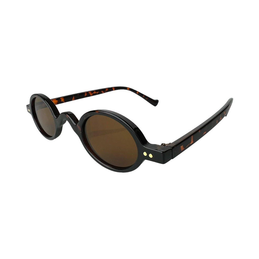 Lentes de sol pequeños animal print cafe