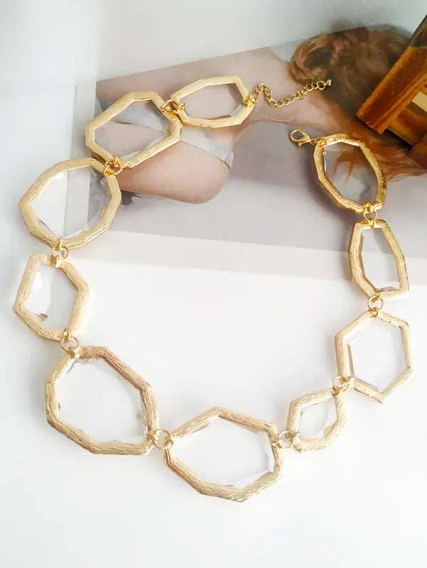 Collar Atira transparente