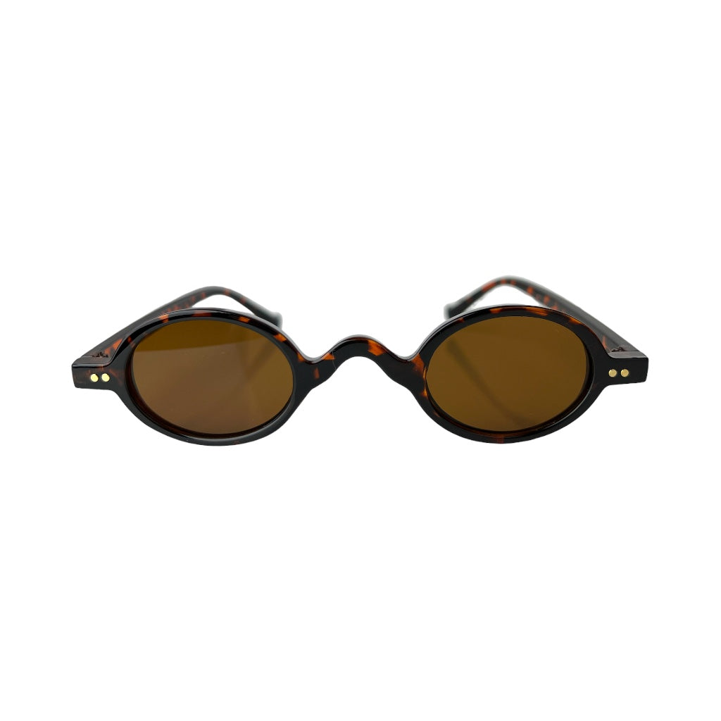 Lentes de sol pequeños animal print cafe