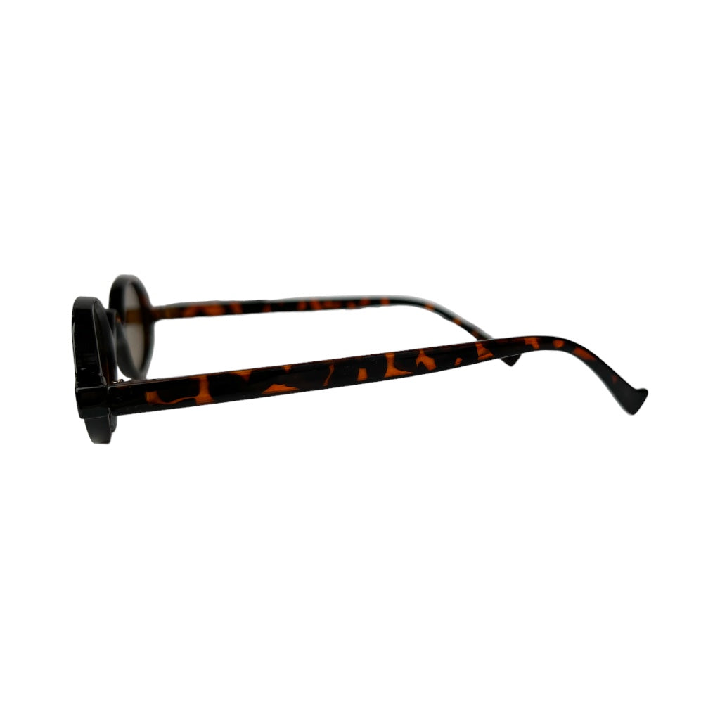 Lentes de sol pequeños animal print cafe