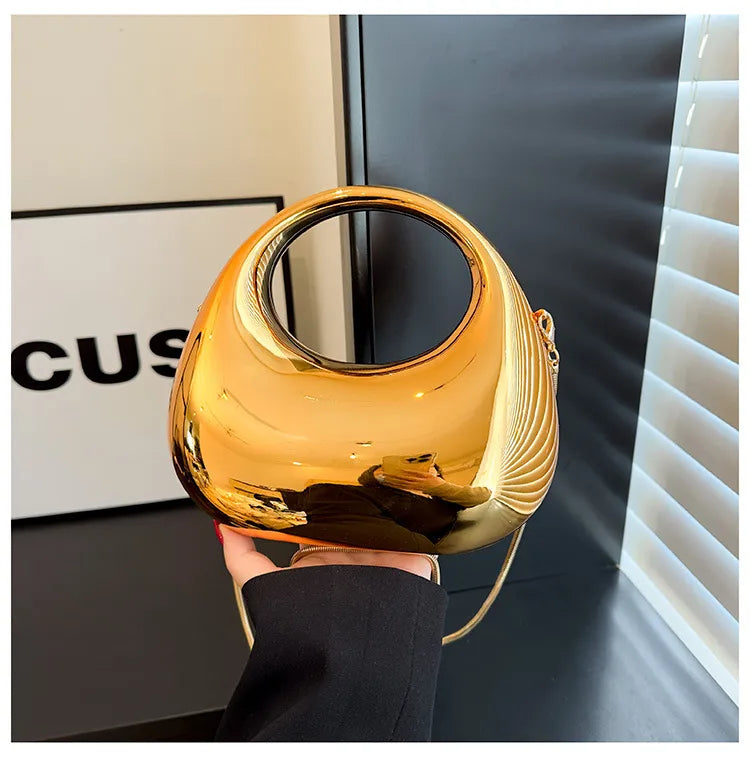 Bolso Noche Glam Gold Orb