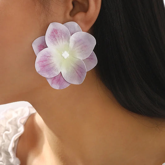 Aretes Bloom Petal Rosa