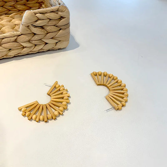 Aretes Étnicos Bamboo Sun