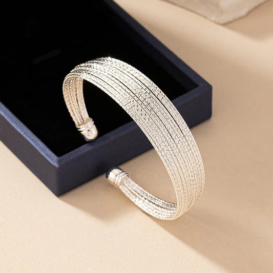 Brazalete Cuff Silver Glow