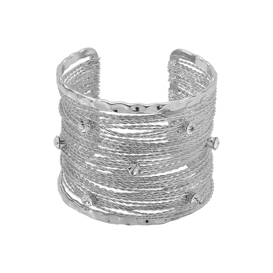 Brazalete Silver Mesh Sparkle